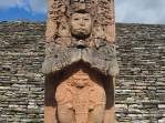 Totem maya em toniná, em Ocosingo - Chiapas, no sul do México